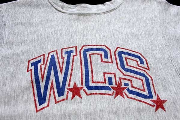 80s USA製 Championチャンピオン WCS リバースウィーブ スウェット 杢