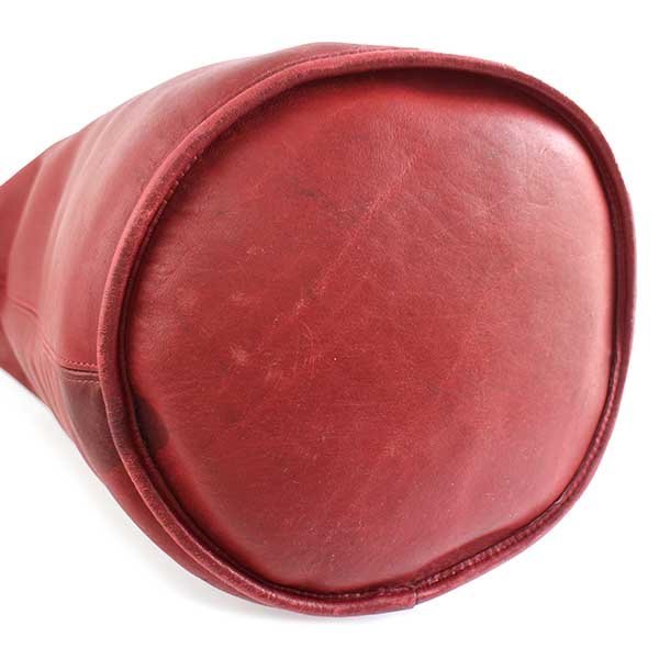 USA製 COACH オールド コーチ バケツ型 レザー ショルダーバッグ 赤 大