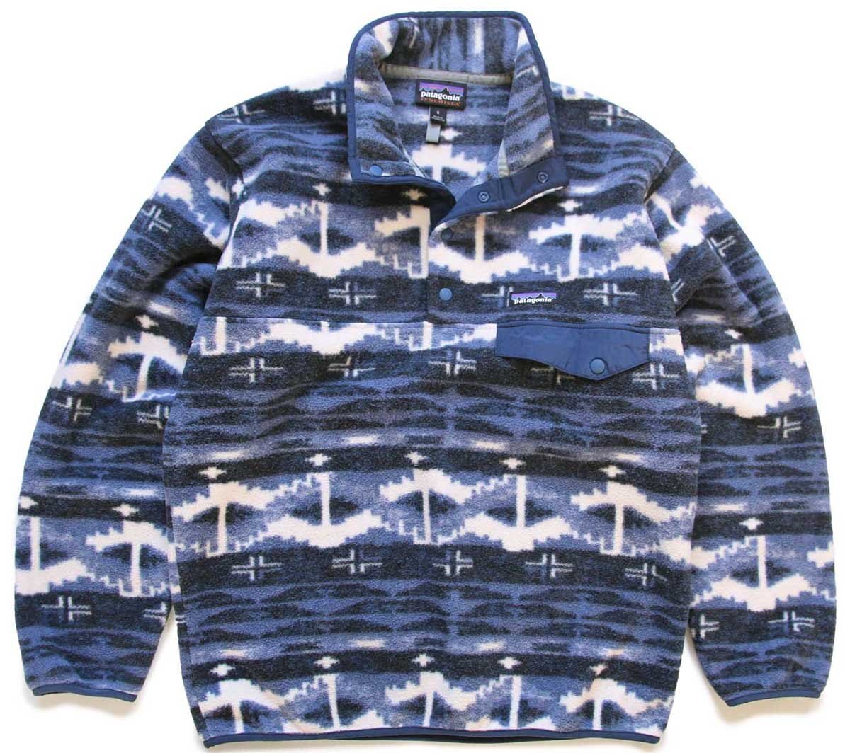 patagoniaパタゴニア 総柄 シンチラ フリース スナップT SKSB S
