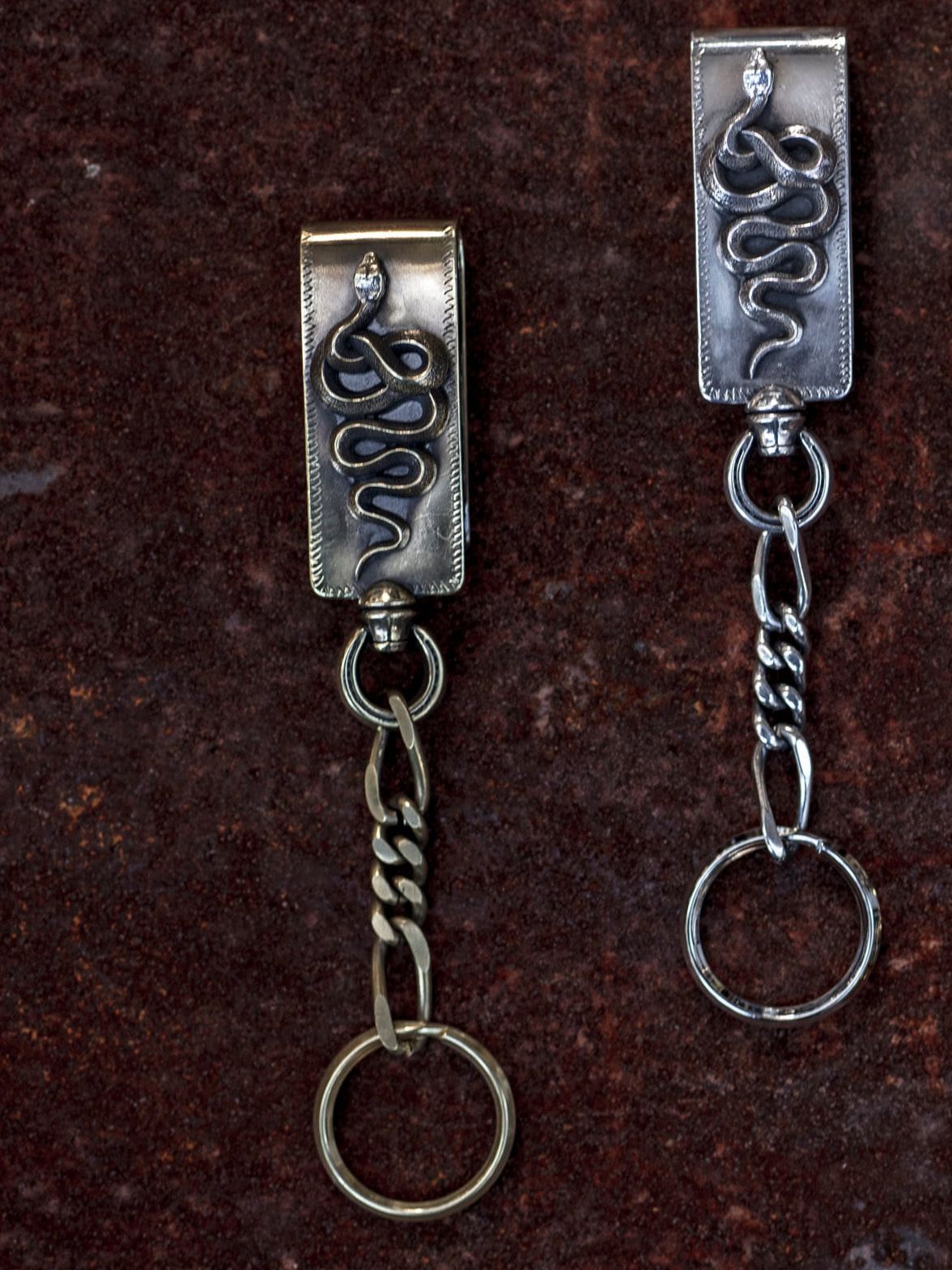 PEANUTS & CO. - 【即日発送可能】SNAKE CLIP TYPE KEYCHAIN (BRASS