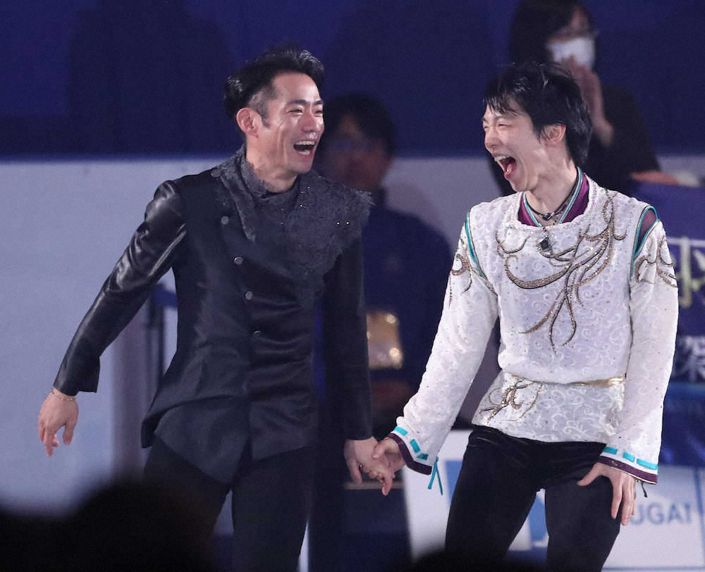羽生結弦と高橋大輔、フィナーレでサプライズ競演～メダリスト・オン