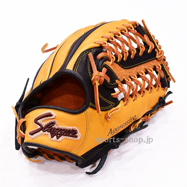 久保田スラッガー 軟式用 オーダー 外野手用 ST39 W55 ブラック×タン