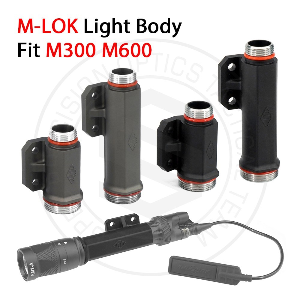 Torch Light Body M-lok Adapter For Surefire M300 M600 Series Scout
