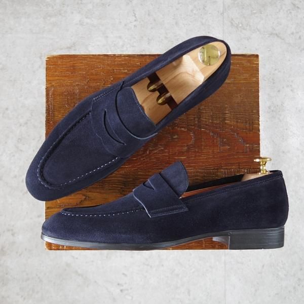 サントーニ SIZE 5.5【コインローファー/14944/紺】 | 高級中古革靴の