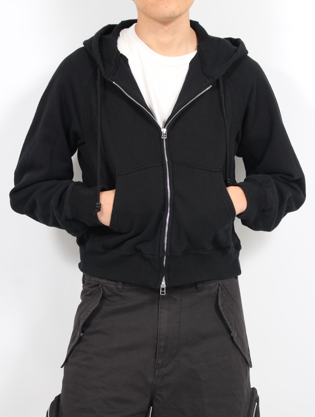 NVRFRGT - 【25SS】パネルド ジップアップ フーディー パーカー