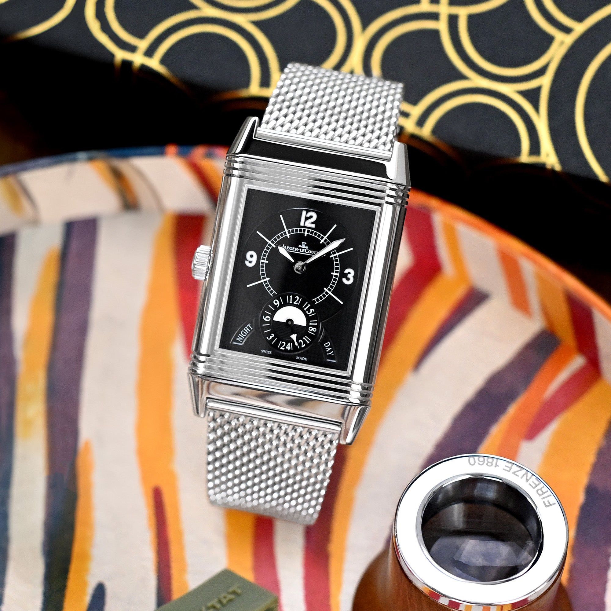 Quick Release Tapered Milanese Polished Mesh Watch Band | Strapcode