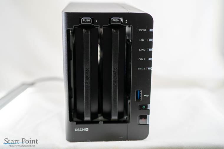 SynologyのNAS DS224+とメモリ増設レビュー | Start Point