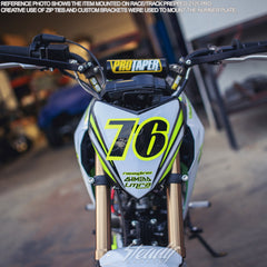 UFO Racing Front Number Plate - Universal Fitment, KLX110, Z125