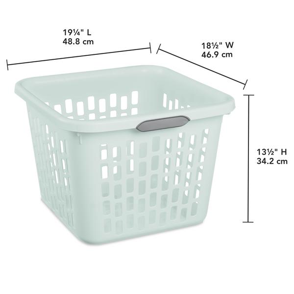 Sterilite 1204 - 1.5 Bushel Square Laundry Basket Mindful Mint