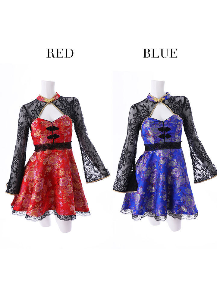 即日発送】フレアチャイナドレスコスプレセット【sugar nineハロウィン