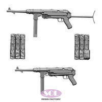 German Weapon MP40 With Folded Stock (5 pcs) Dynamo-Models -A35011