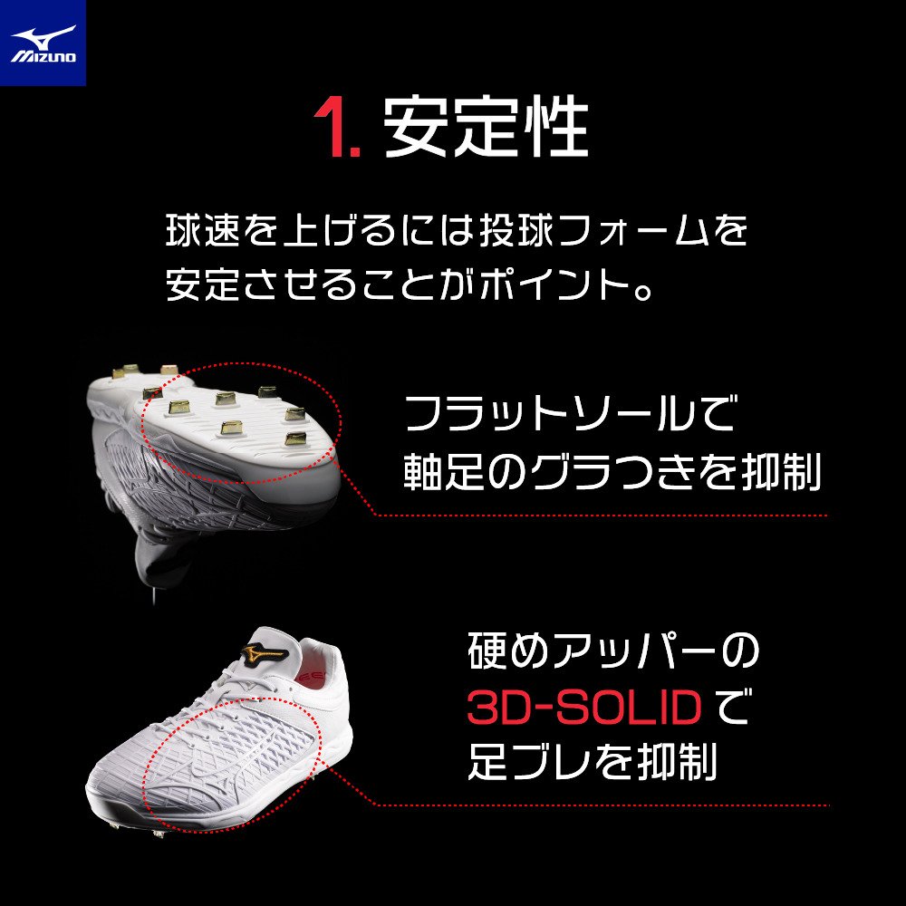 ミズノ（MIZUNO）（メンズ）野球 スパイク 金具 グローバルエリート