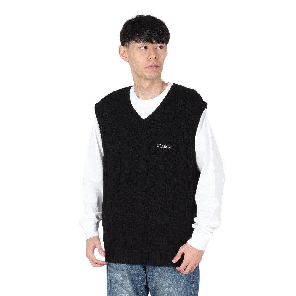 エクストララージ（XLARGE）（メンズ）CABLE KNIT ベスト 101243015001
