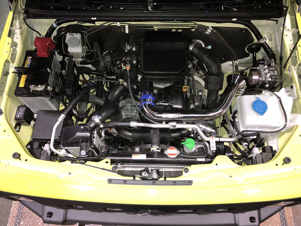 JB64系 ジムニー用AIR SUCTION PIPE ｜ オーダーメイドマフラー 剛性