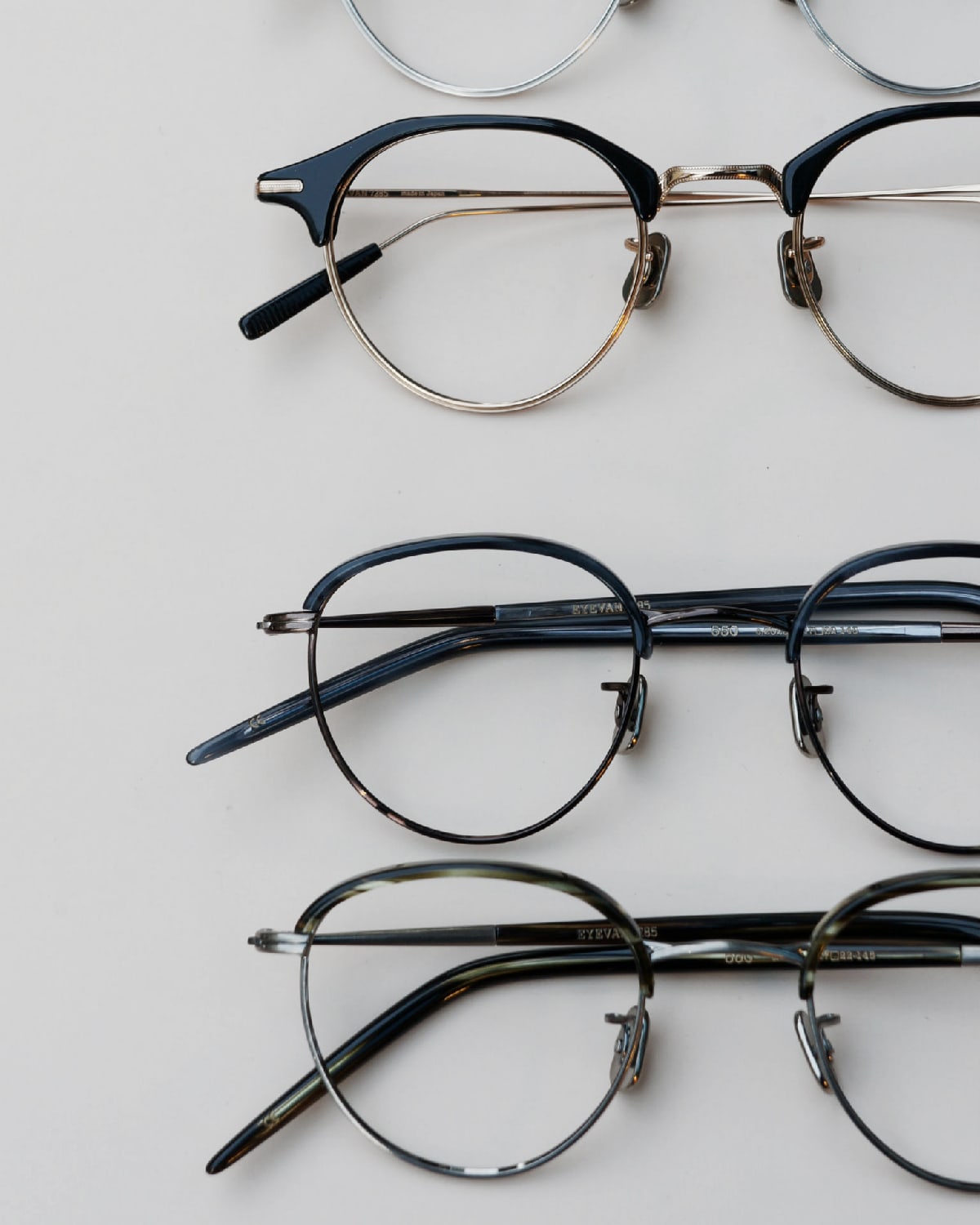 EYEVAN7285のメガネ・サングラス通販 コンビネーションフレーム一覧ページ