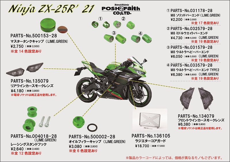 Kawasaki Ninja ZX-25R 適合パーツ！ - メディア