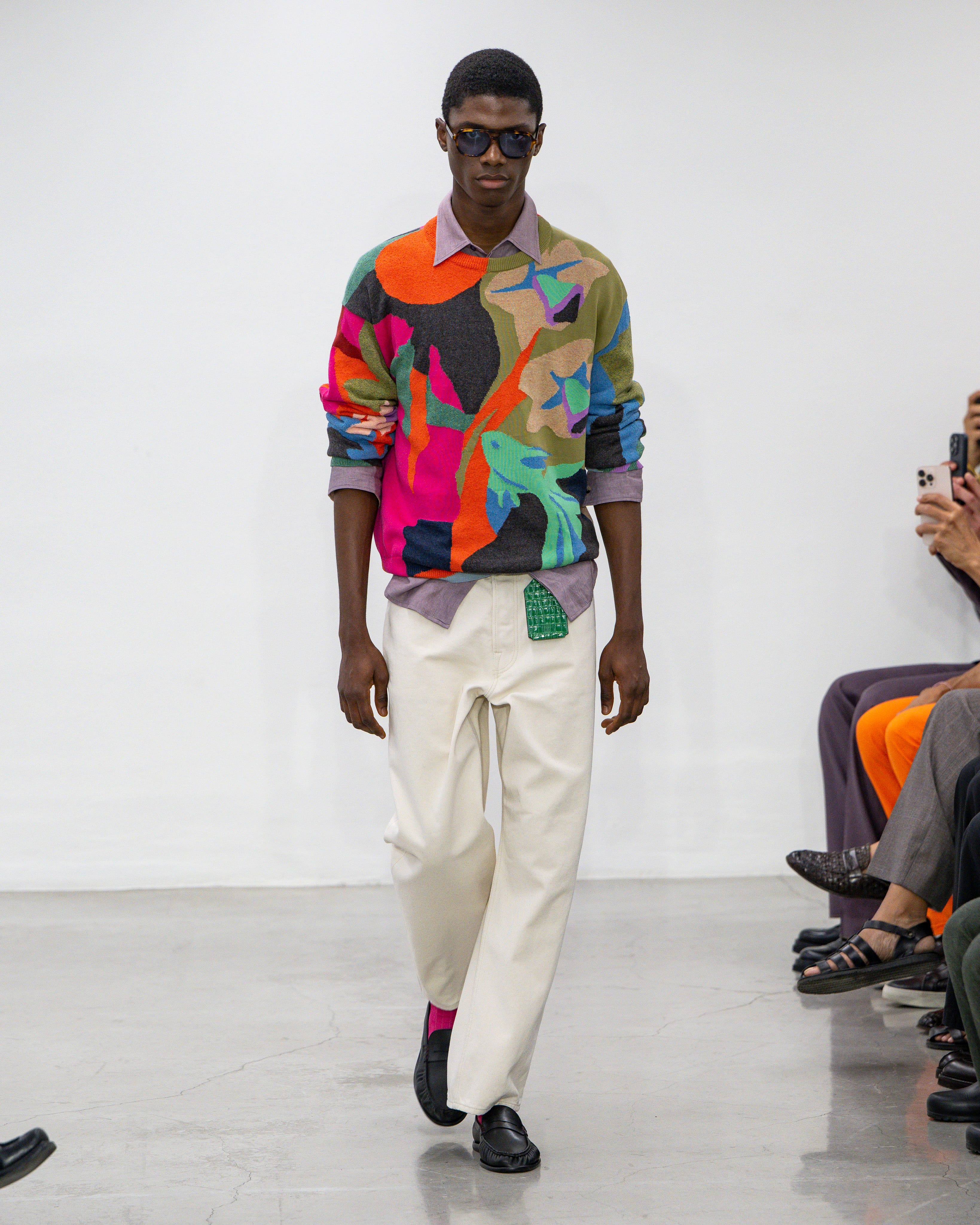 マルチストライプ モヘヤブレンドニット ｜ポール・スミス