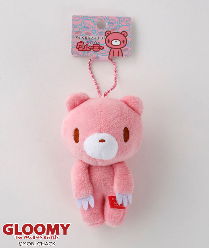 グルーミー】ぬいぐるみマスコット(11.2×7×7㎝ ピンク): レディース