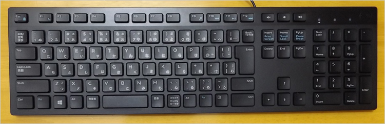 DELLデスクトップ・パソコンに付属するキーボード パソ兄さん