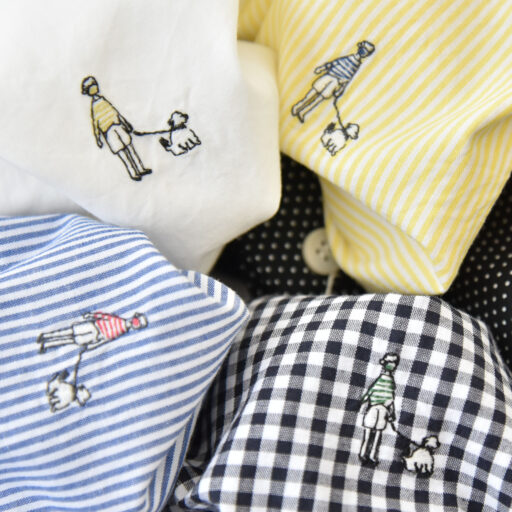 grin / グリン ブロードお散歩刺繍シャツ - PADDY BLOG