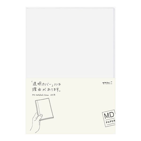 MIDORI ミドリ 紙製品 MDノートカバー 透明 49360006 A5サイズ | ペン