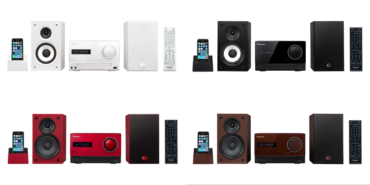 パイオニア、カラバリ豊富なBluetooth対応CDミニコンポ「X-CM35