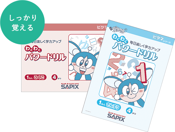 ピグマキッズくらぶ｜SAPIXの通信教育｜教材について