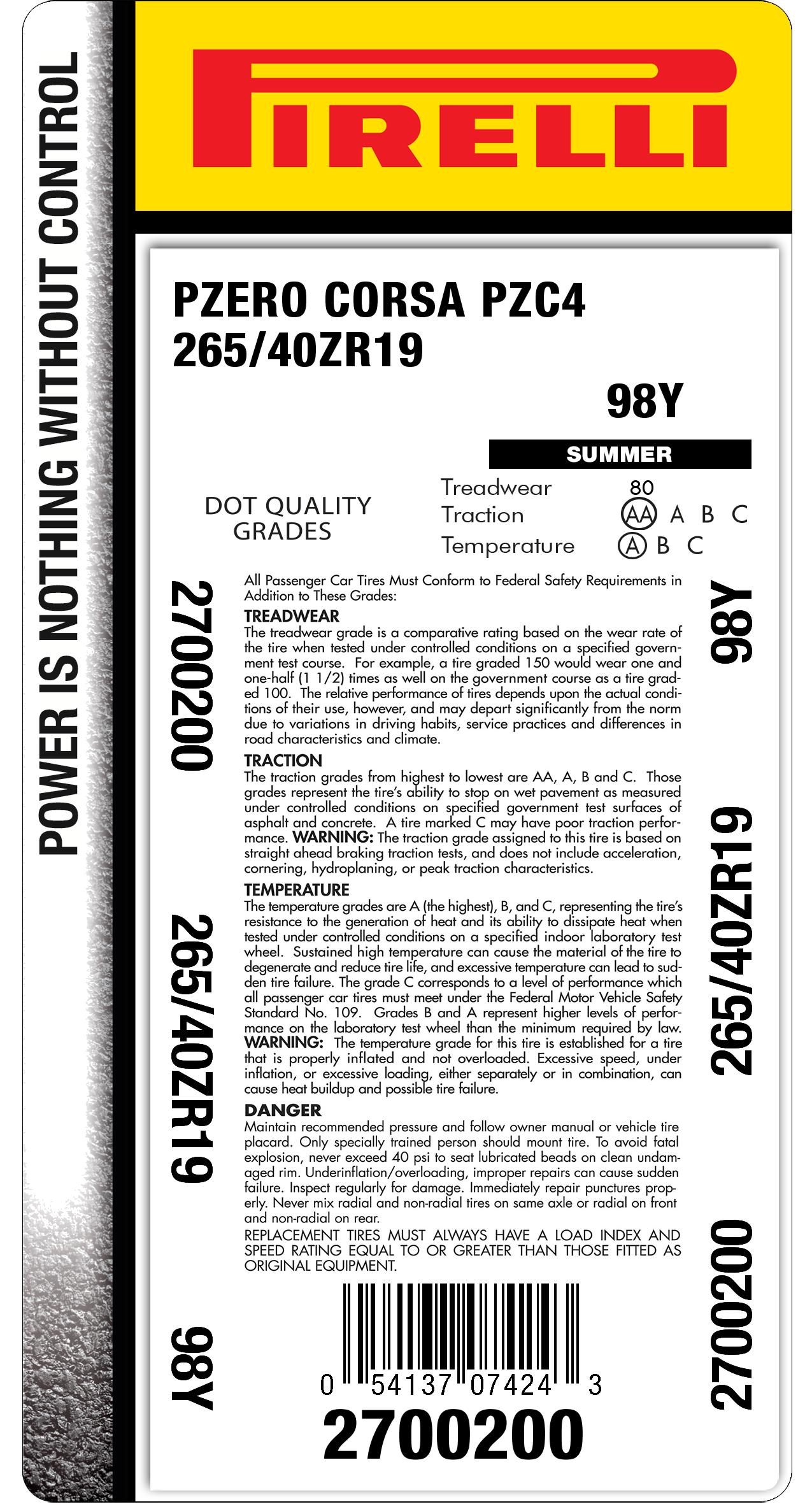 265/40r19 Size Tires: choose the best for your car | Pirelli