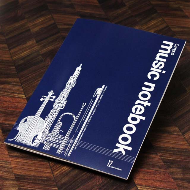 B5版 五線譜ノート 12段 099392 音楽雑貨・アクセサリー専門店