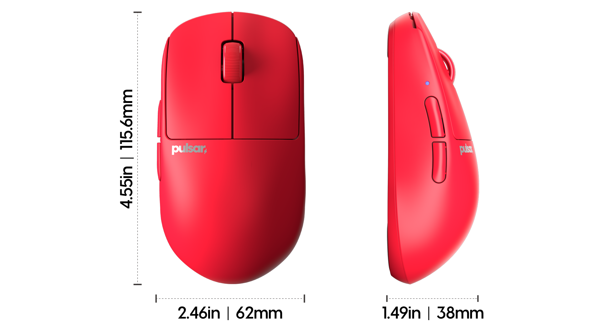 Red Edition] X2H Mini Gaming Mouse – Pulsar Gaming Gears