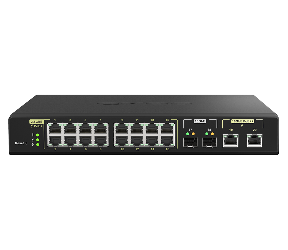 QXG-10G1TB | Single 10GbE port, supports up to five speeds (10G