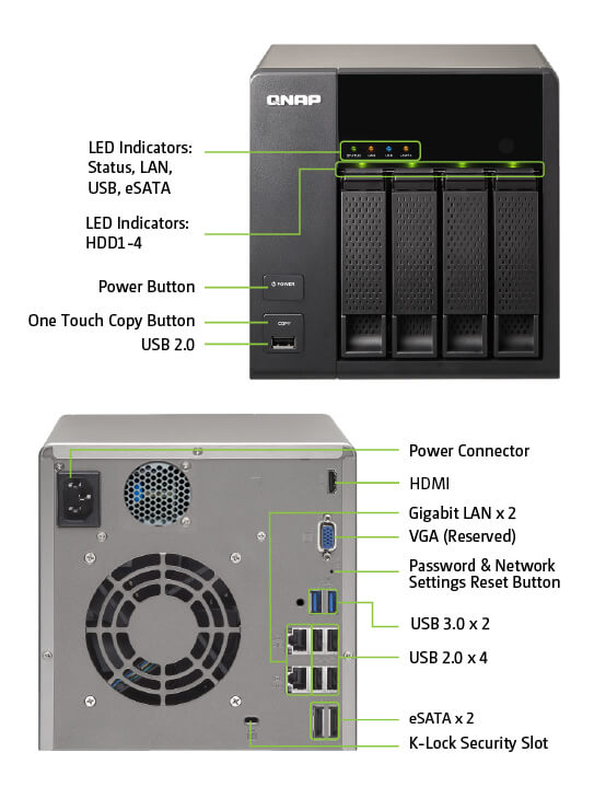 TS-469L | Hardware Specs | QNAP (US)