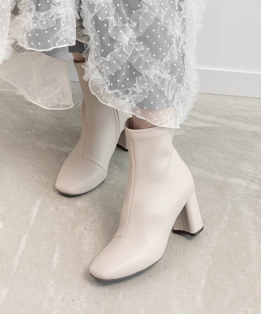 晴雨兼用 ベーシックラウンドスクエアショートブーツRANDA公式サイト