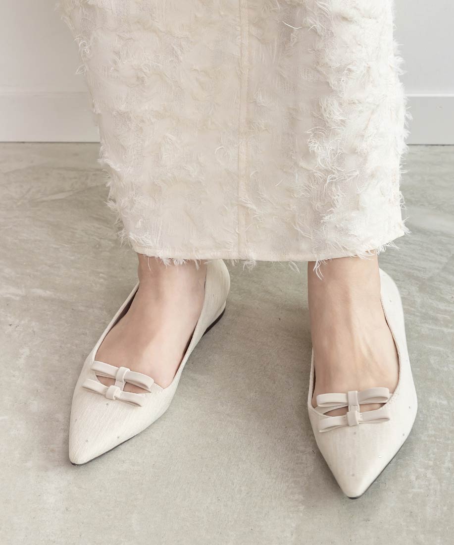 SALE】ミニリボンフラットパンプスRANDA公式サイト