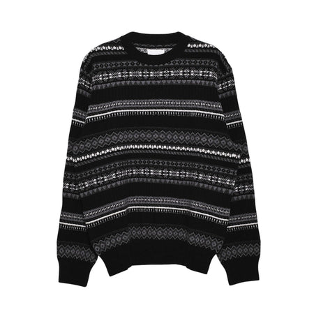 TAKAHIRO MIYASHITA TheSoloIst】fair isle crew neck sweater./BLACK
