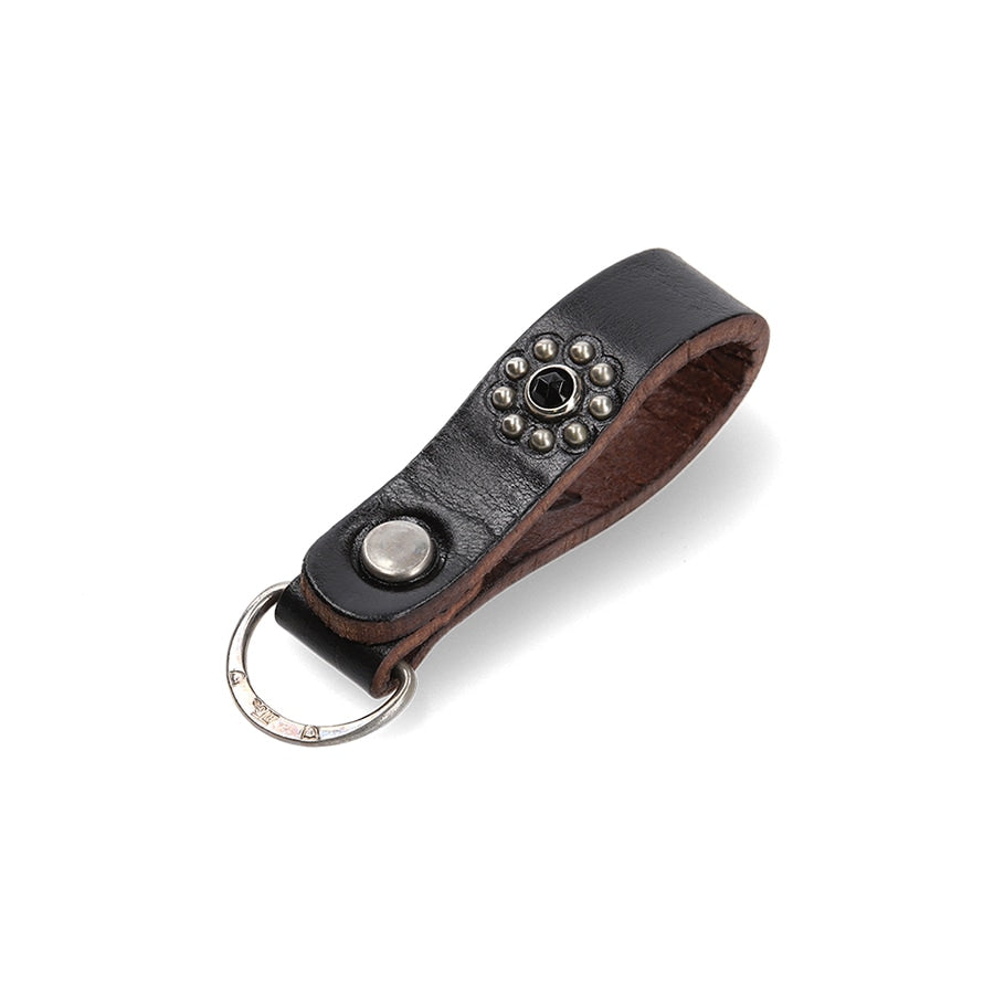STANDARD CALIFORNIA]HTC D Ring Key Holder #Flower Stone/Black