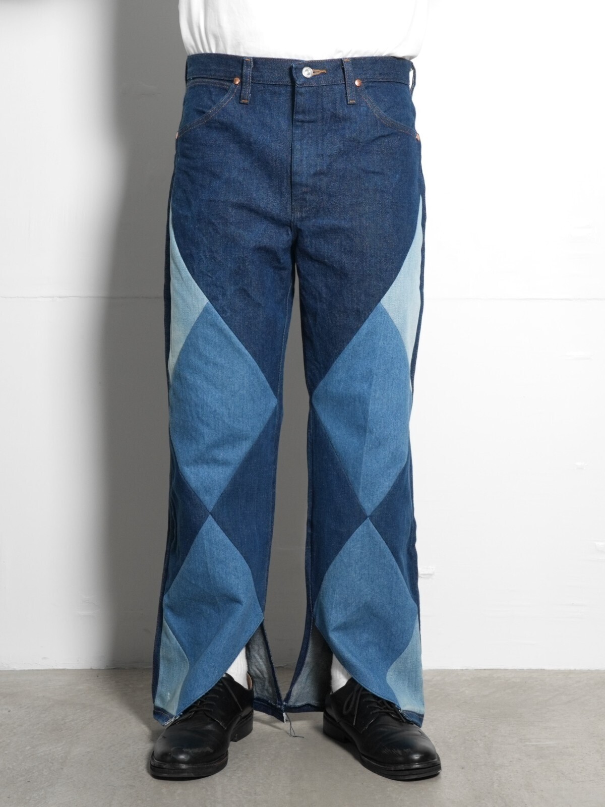 リワークデニムパンツ -ダイヤモンドパターン- - セブンバイセブン