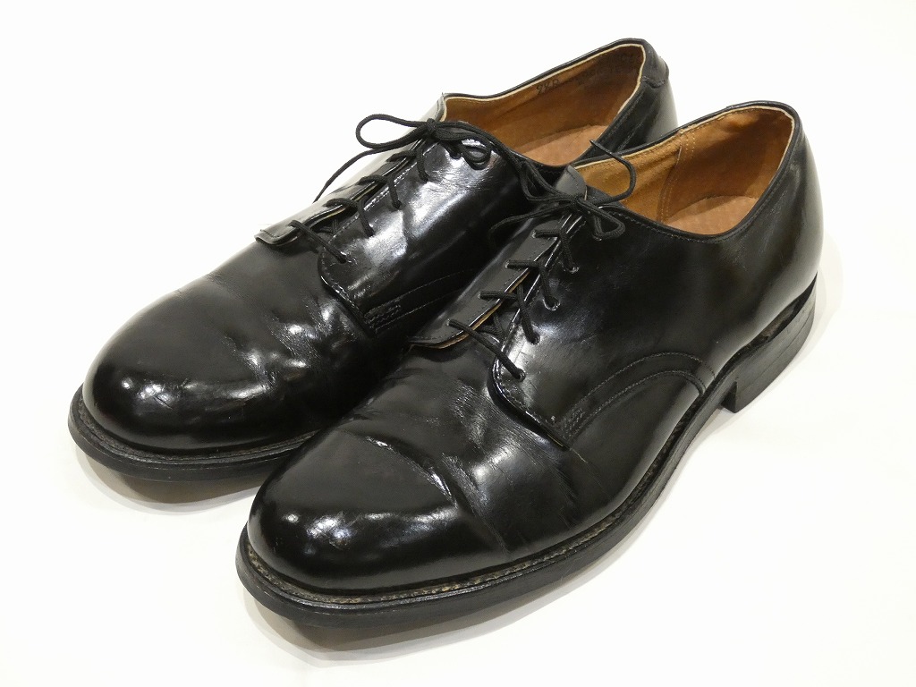 90s US NAVY USN OXFORD SERVICE SHOES 9 1/2 R - RICUR