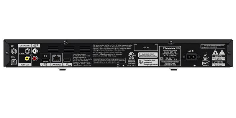 PIONEER BDP-150 Region Free 3D Blu Ray DVD Player - World Import
