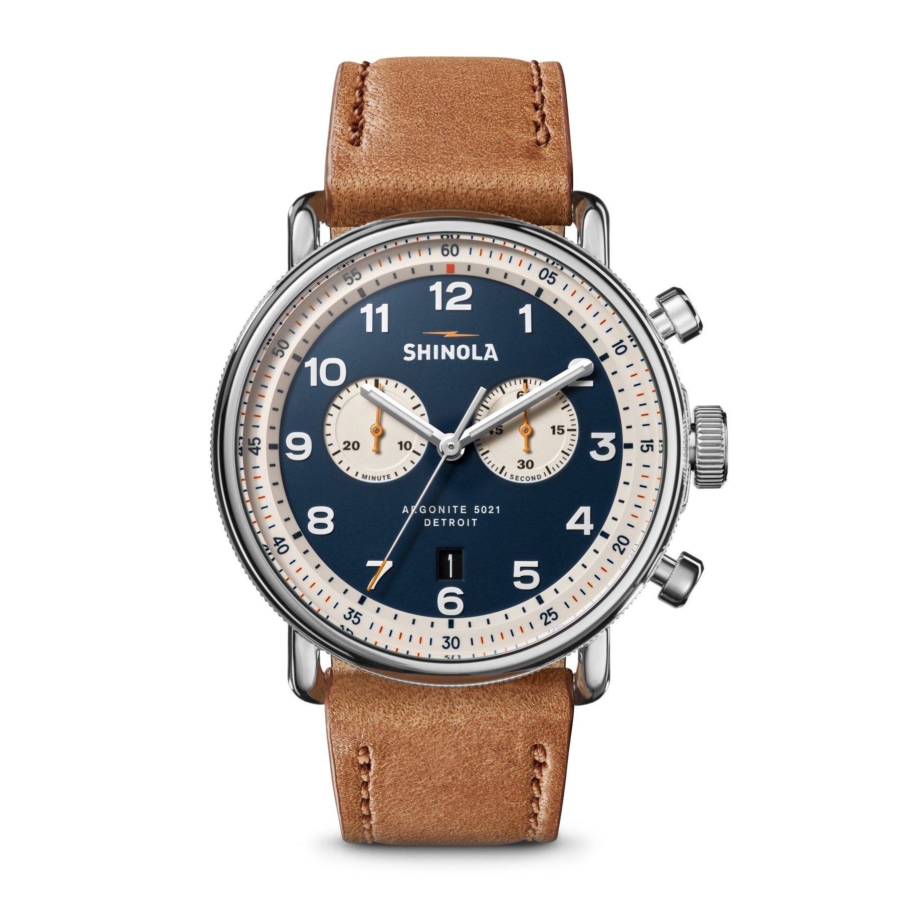 Shinola Canfield Chrono Model C56 43mm Blue | Watches.com