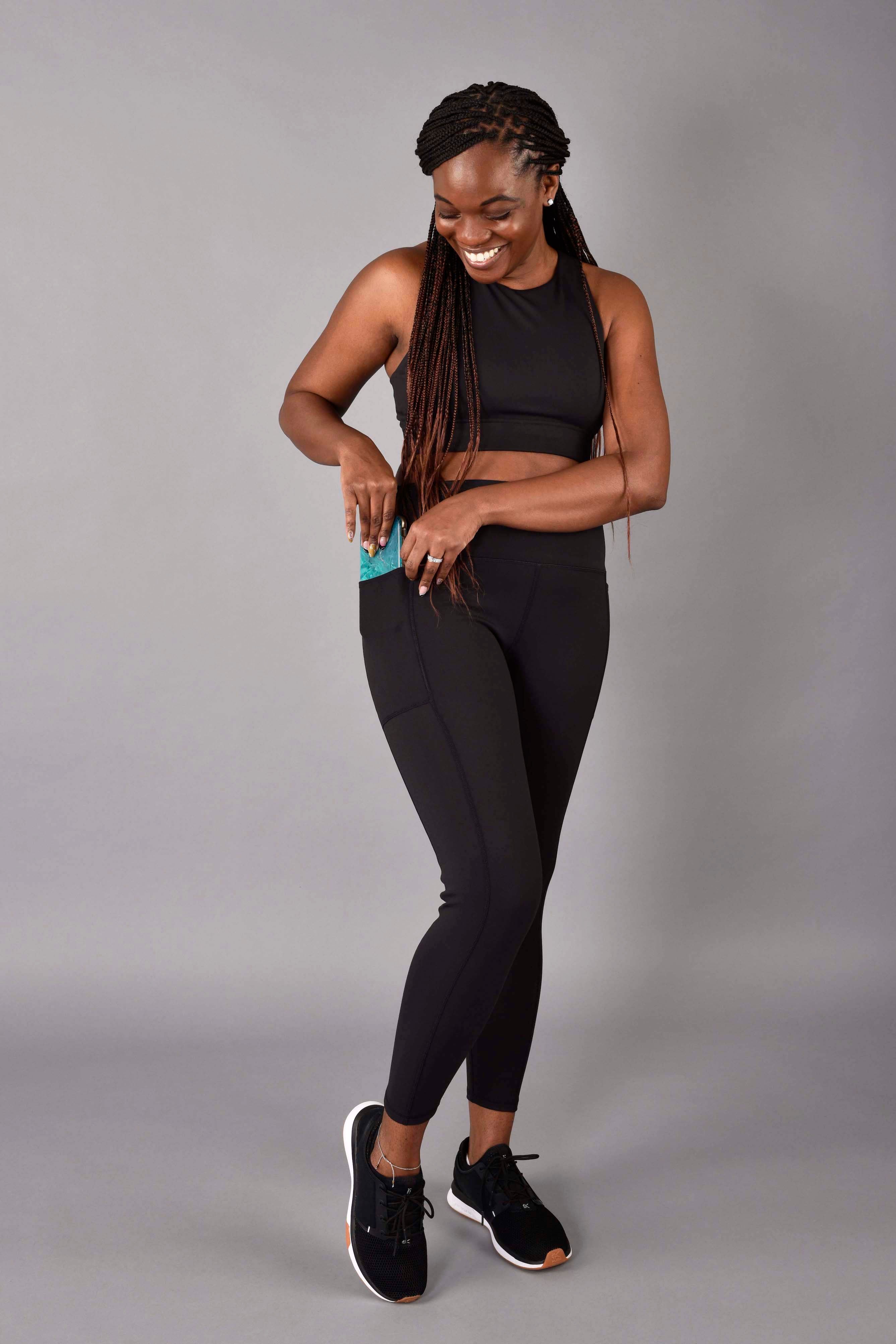 WEAR LOVE MORE High Rise Side Pocket Recycled Core Compression 7/8