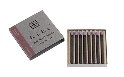 hibi incense stick アロマスティック (マッチ + お香スティック) ひび