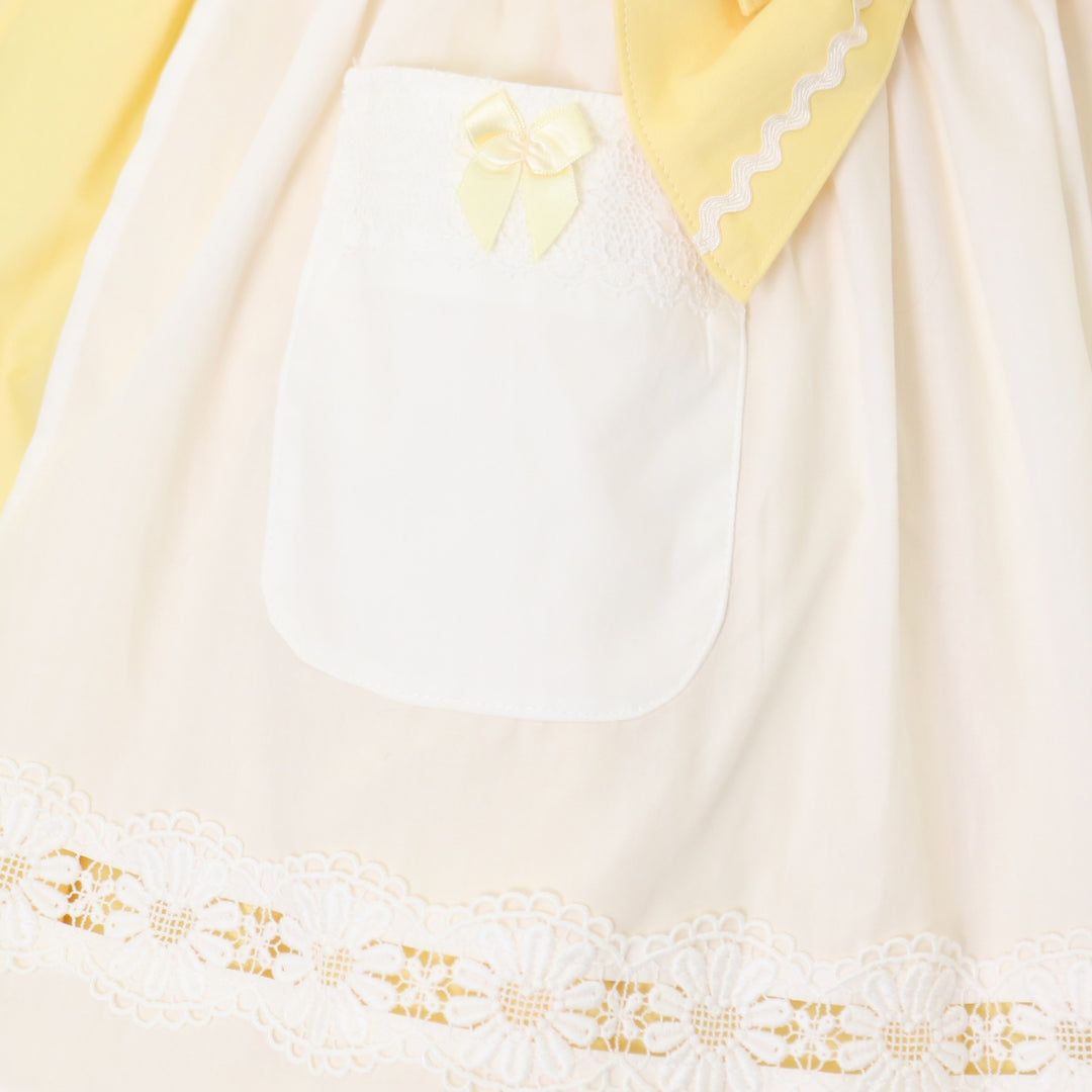 USED】マーガレットフルールエプロンジャンパースカート（ひよこ