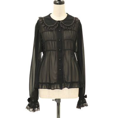 USED】エリザベスブラウス（オフ白×黒） | BABY, THE STARS SHINE