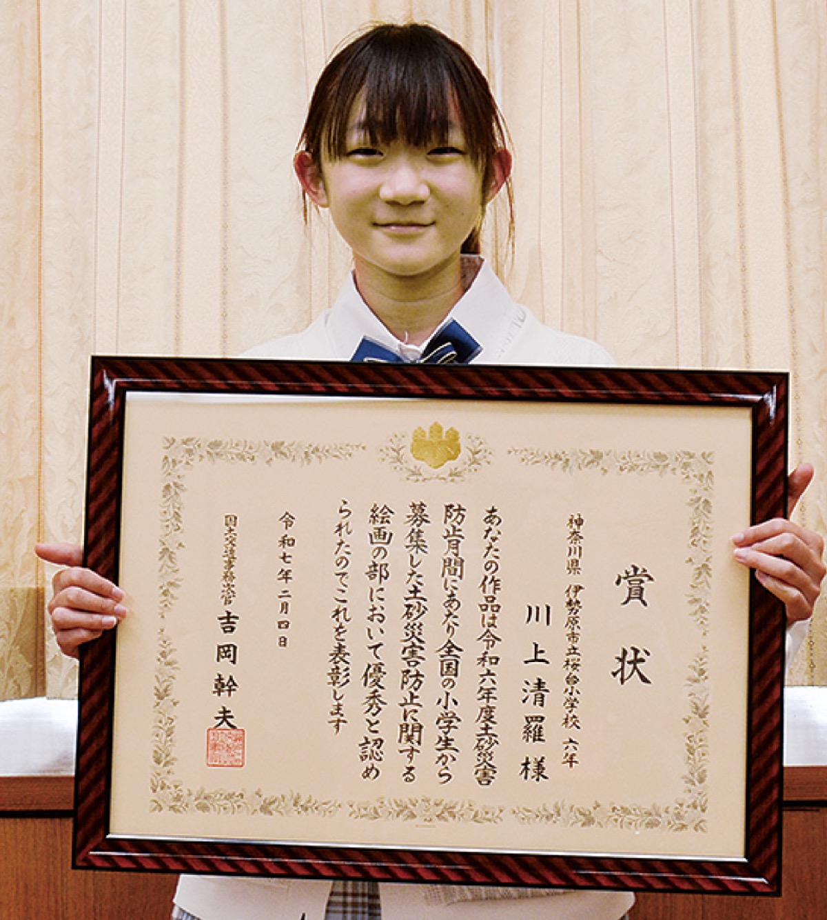 川上秀也 日本表現主義会員 F10号 共シール 額縦64cm＊71㎝ 川上秀