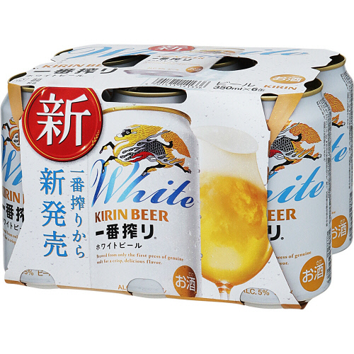 キリン 一番搾りホワイトビール 350mlX6缶: ネットスーパー