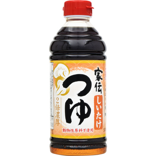 フジシン 家伝つゆ しいたけ 2倍濃縮 500ml: ネットスーパー