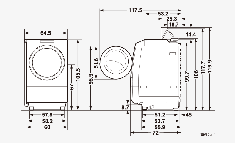 搬入経路、設置場所をチェック（ドラム式洗濯乾燥機 TW-127XP1L/R編