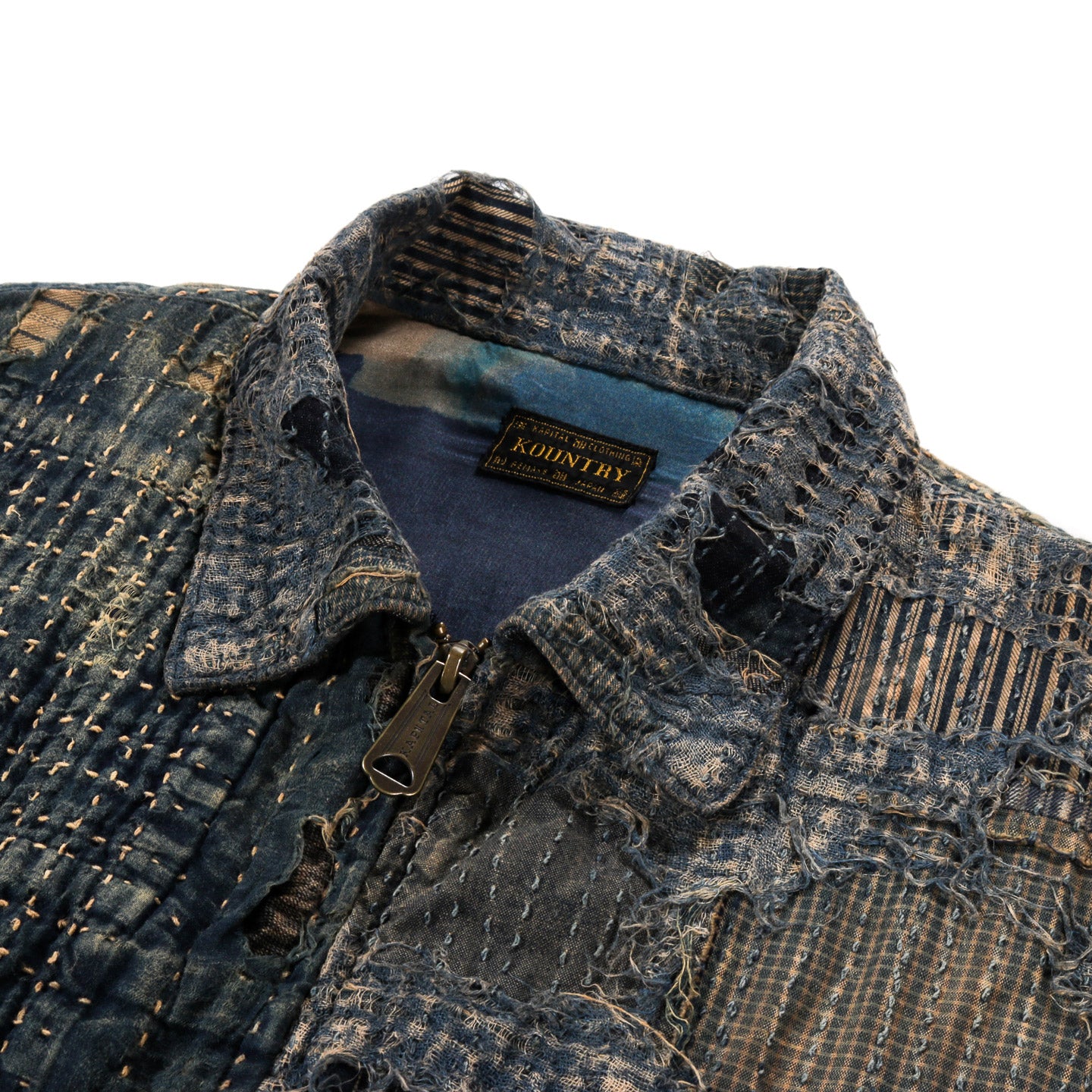 KAPITAL BORO T-BACK DRIZZLER JACKET INDIGO | TODAY CLOTHING