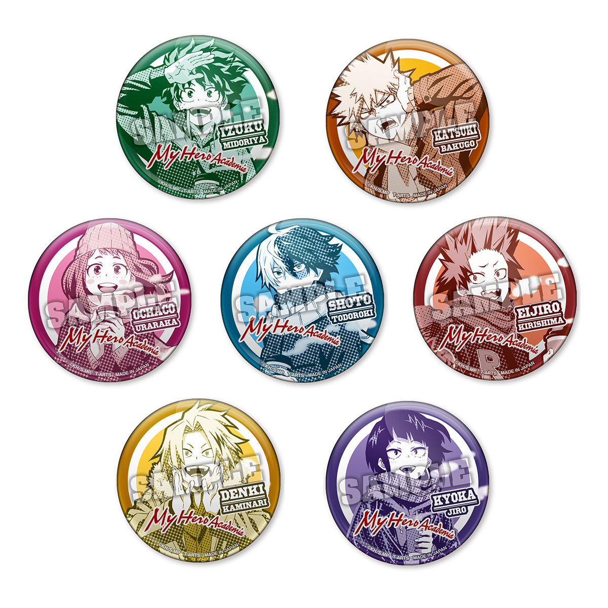 カラパレ 僕のヒーローアカデミア 休日 缶バッジ｜商品情報｜タカラ